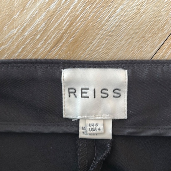 Reiss Side Zip Nancy Slim Tapered Flat Front Ankle Zip Pants - Picture 3 of 10